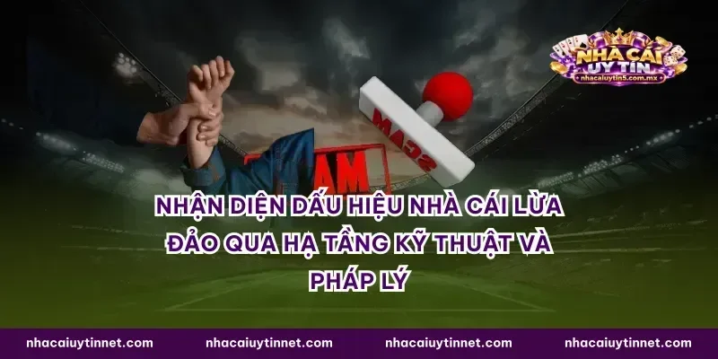 Nhận diện dấu hiệu nhà cái lừa đảo qua hạ tầng kỹ thuật và pháp lý