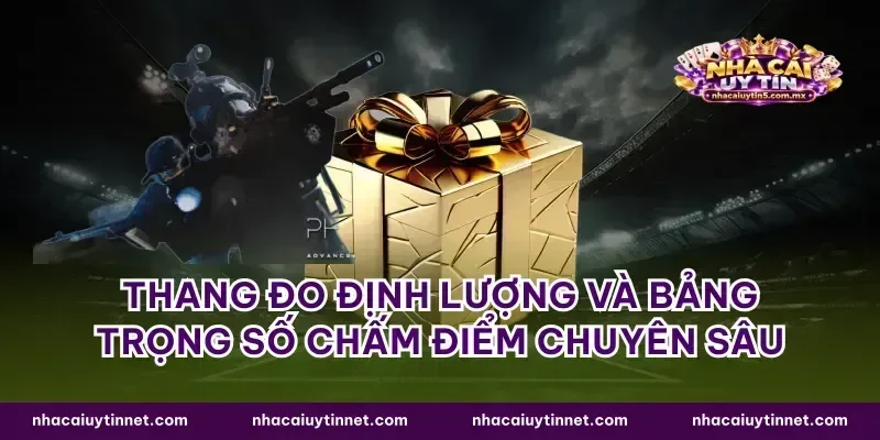 Thang đo định lượng và bảng trọng số chấm điểm chuyên sâu